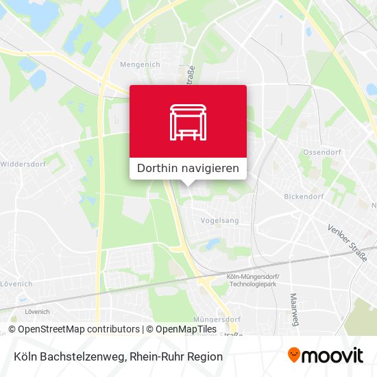 Köln Bachstelzenweg Karte