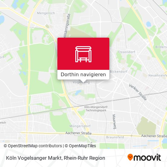 Köln Vogelsanger Markt Karte