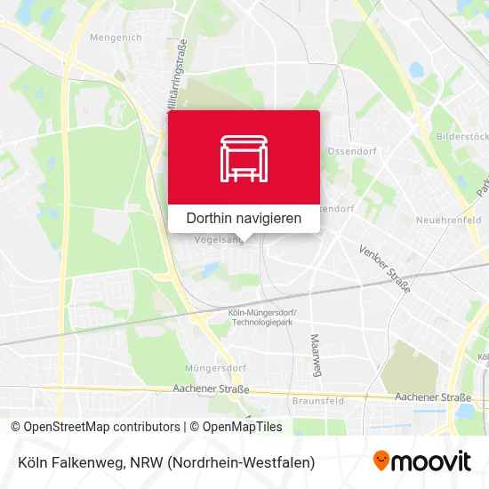 Köln Falkenweg Karte