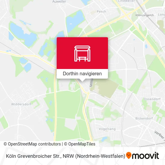 Köln Grevenbroicher Str. Karte