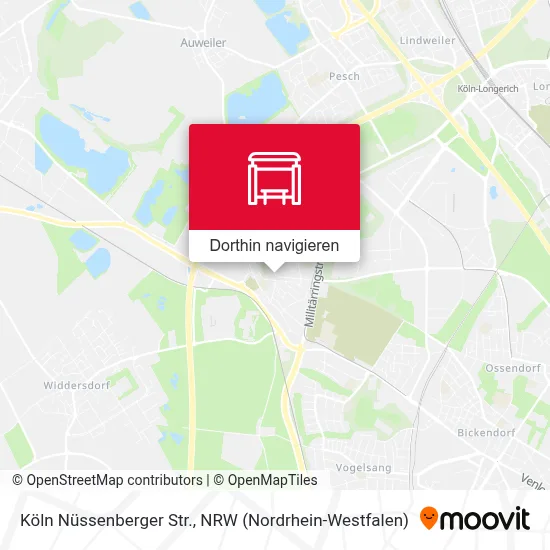 Köln Nüssenberger Str. Karte