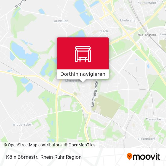 Köln Börnestr. Karte