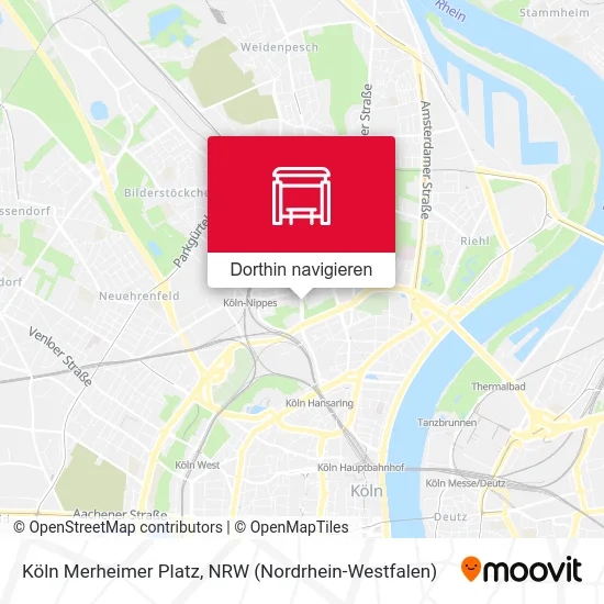 Köln Merheimer Platz Karte