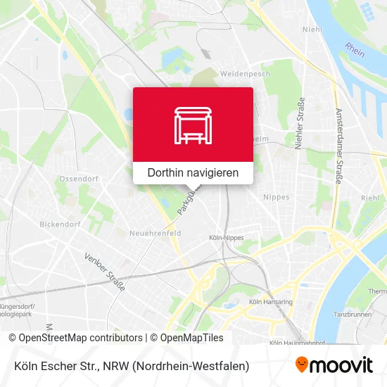 Köln Escher Str. Karte