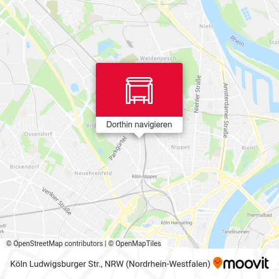 Köln Ludwigsburger Str. Karte