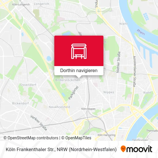 Köln Frankenthaler Str. Karte