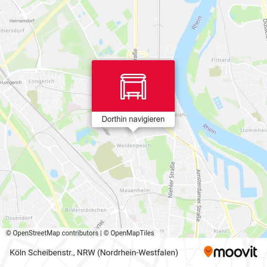 Köln Scheibenstr. Karte