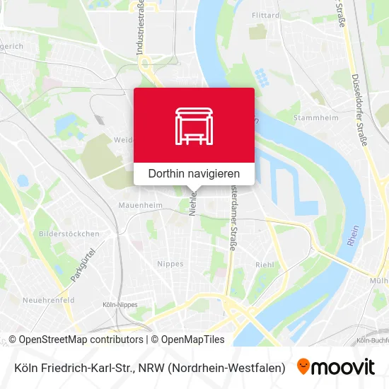 Köln Friedrich-Karl-Str. Karte