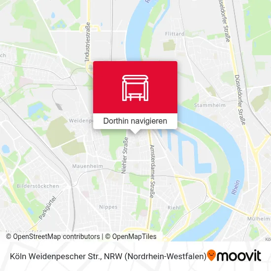 Köln Weidenpescher Str. Karte
