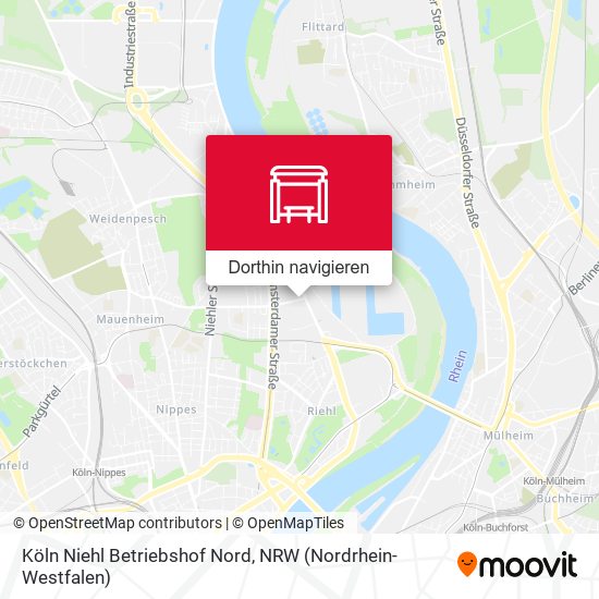 Köln Niehl Betriebshof Nord Karte