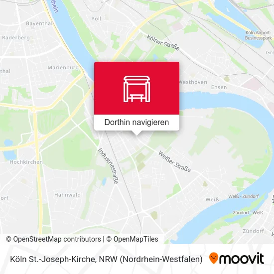 Köln St.-Joseph-Kirche Karte
