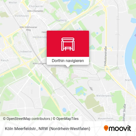 Köln Meerfeldstr. Karte