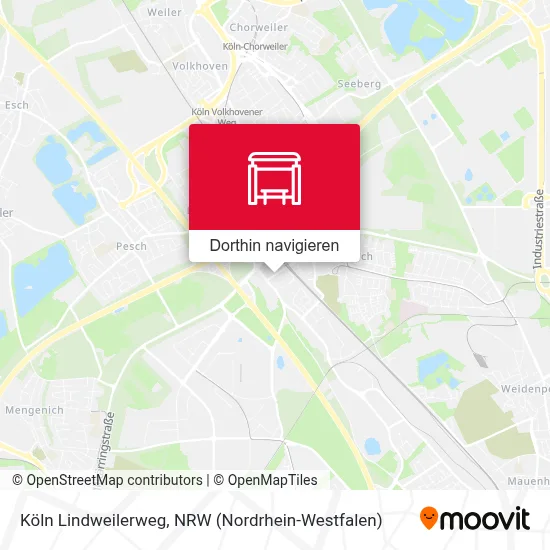 Köln Lindweilerweg Karte