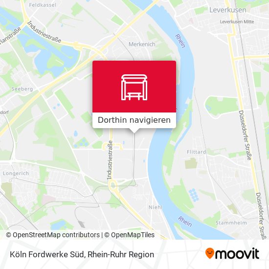 Köln Fordwerke Süd Karte