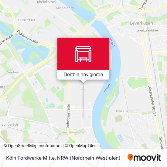 Köln Fordwerke Mitte Karte