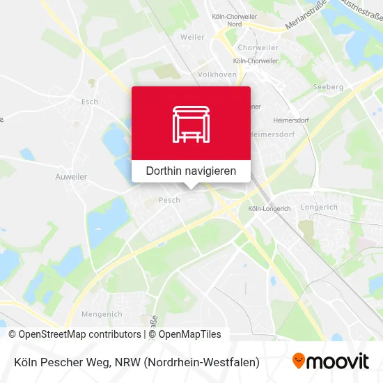 Köln Pescher Weg Karte