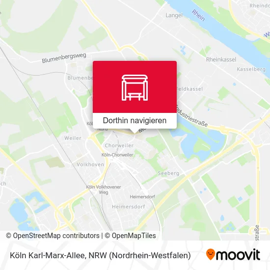 Köln Karl-Marx-Allee Karte