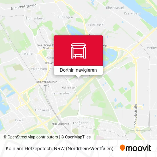 Köln am Hetzepetsch Karte