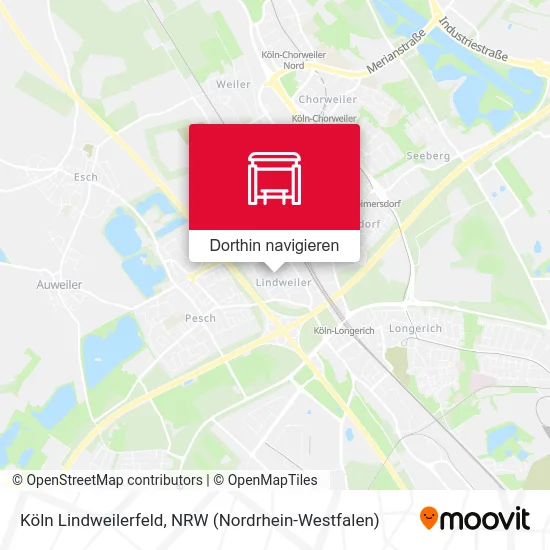Köln Lindweilerfeld Karte