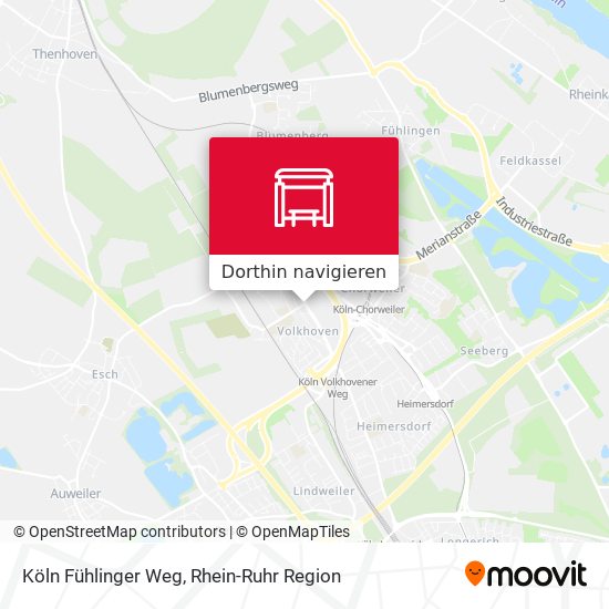 Köln Fühlinger Weg Karte