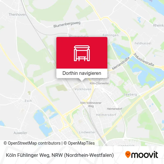 Köln Fühlinger Weg Karte