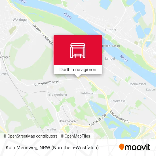 Köln Mennweg Karte