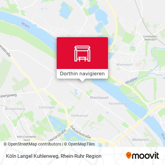Köln Langel Kuhlenweg Karte