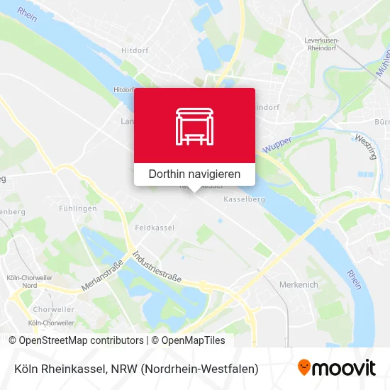 Köln Rheinkassel Karte