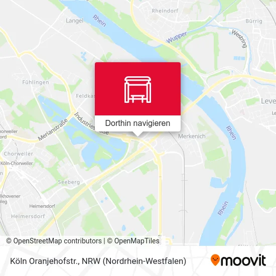 Köln Oranjehofstr. Karte