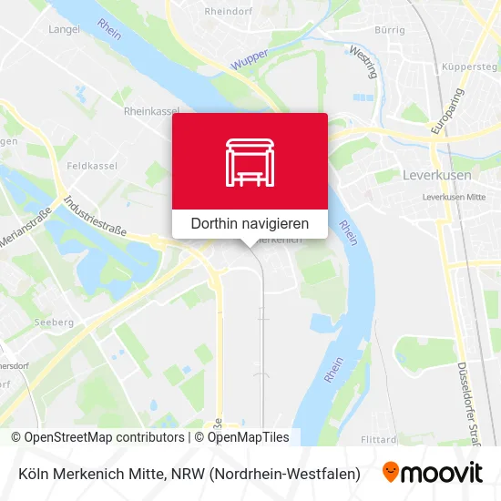 Köln Merkenich Mitte Karte