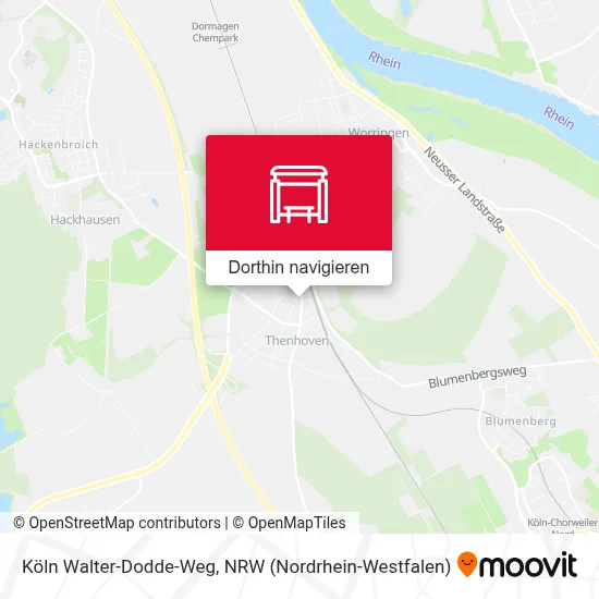 Köln Walter-Dodde-Weg Karte