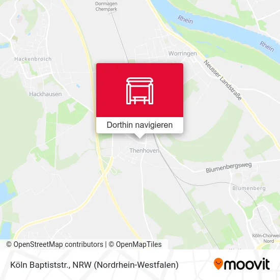 Köln Baptiststr. Karte