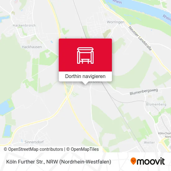 Köln Further Str. Karte