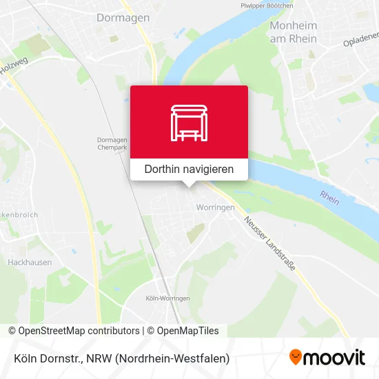 Köln Dornstr. Karte