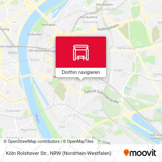 Köln Rolshover Str. Karte