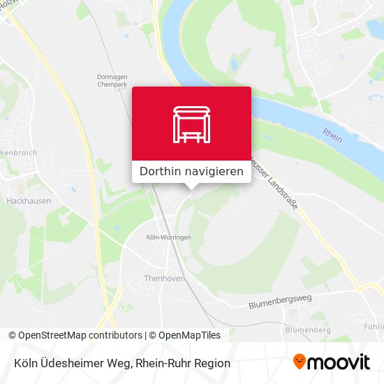 Köln Üdesheimer Weg Karte