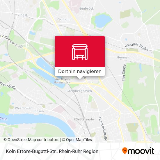 Köln Ettore-Bugatti-Str. Karte