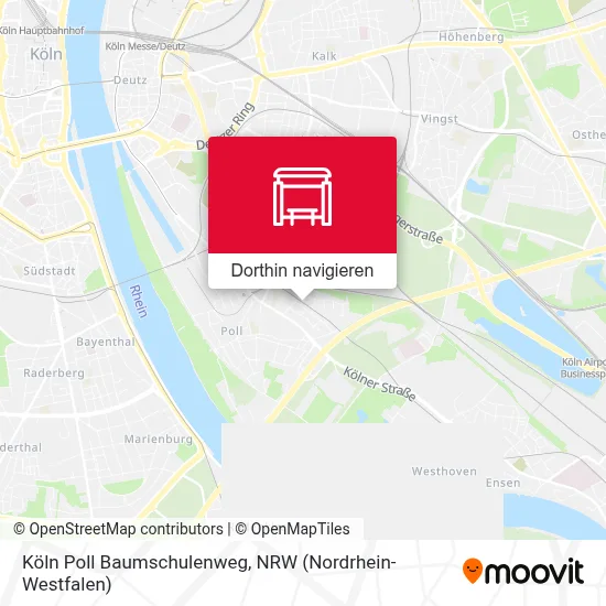 Köln Poll Baumschulenweg Karte