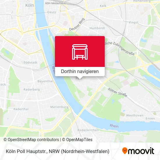 Köln Poll Hauptstr. Karte