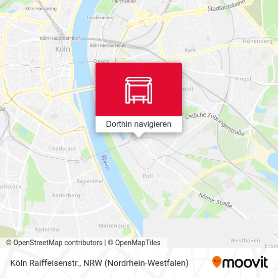 Köln Raiffeisenstr. Karte