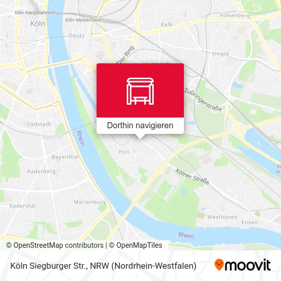 Köln Siegburger Str. Karte