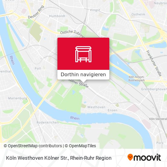 Köln Westhoven Kölner Str. Karte