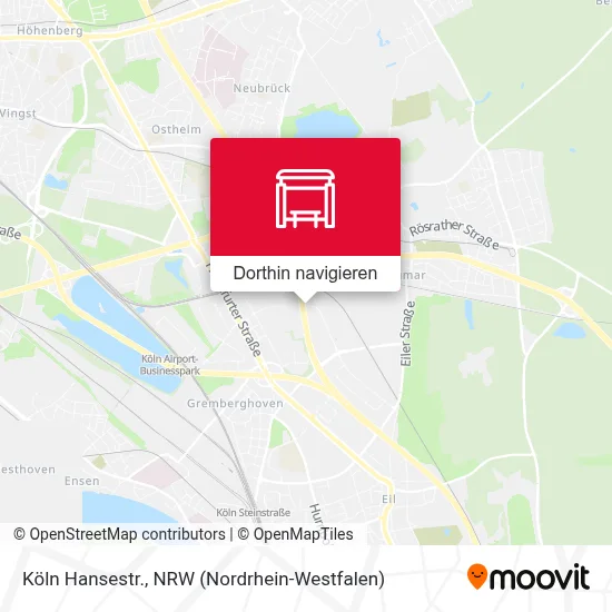 Köln Hansestr. Karte