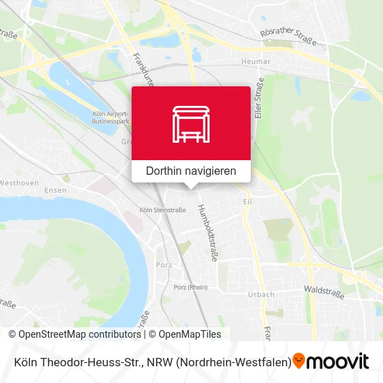 Köln Theodor-Heuss-Str. Karte
