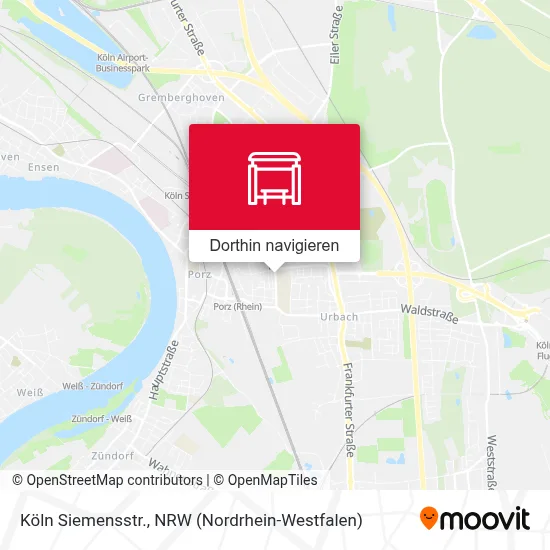 Köln Siemensstr. Karte