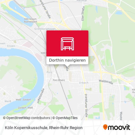 Köln Kopernikusschule Karte