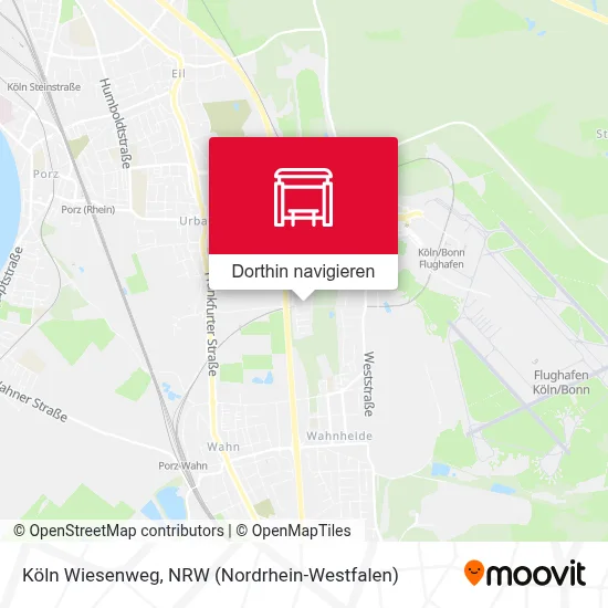 Köln Wiesenweg Karte