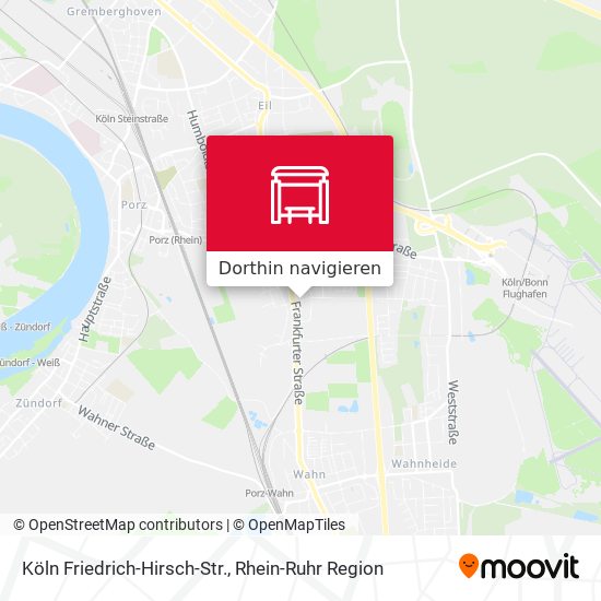 Köln Friedrich-Hirsch-Str. Karte
