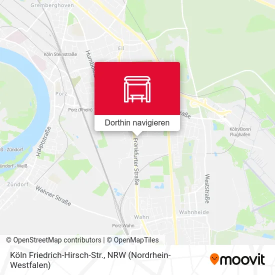 Köln Friedrich-Hirsch-Str. Karte