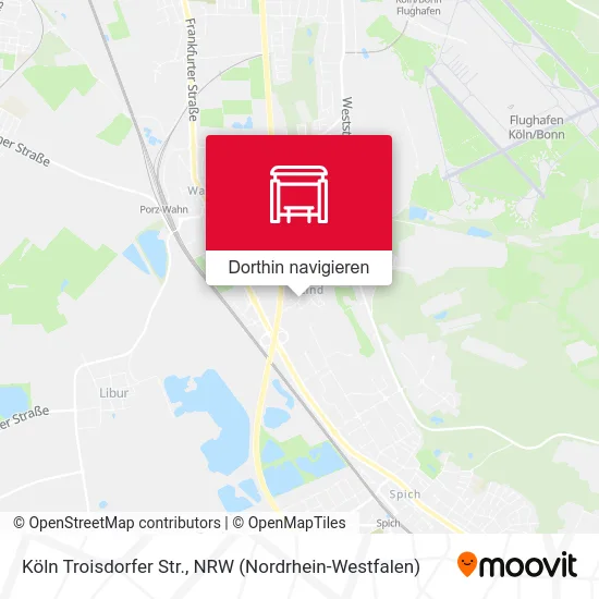 Köln Troisdorfer Str. Karte